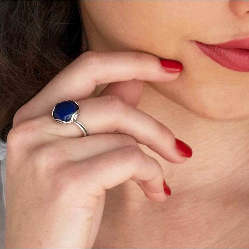 טבעת כסף 925 פתוחה עגולה לאפיס