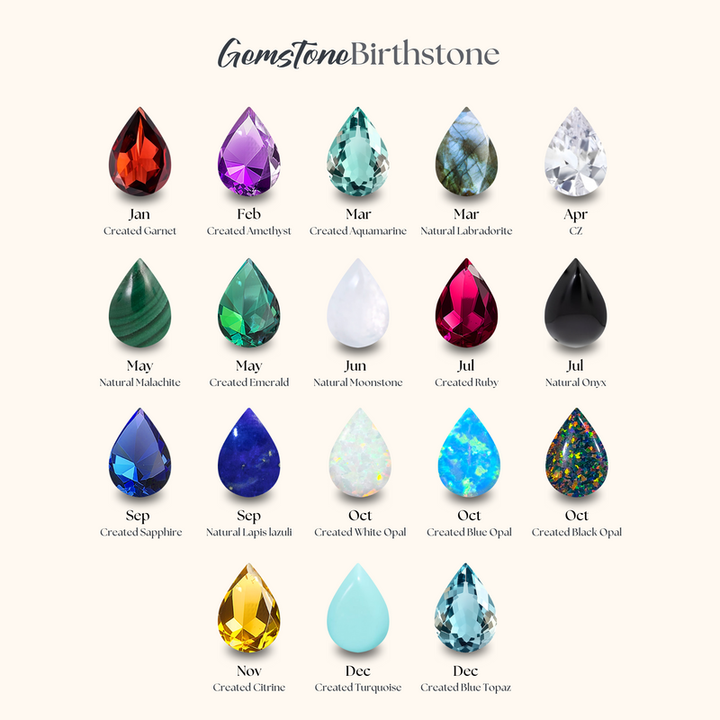 עגילי דרופ צמודים אקווה-מרין טיפה