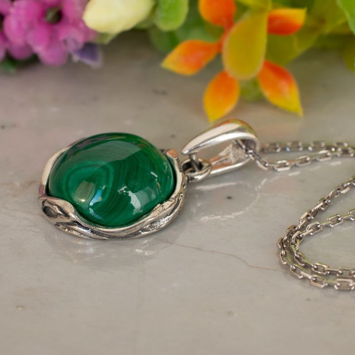 תליון מעוטר כסף 925 אבן מלאכית