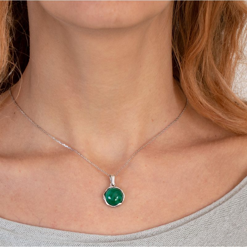 תליון מעוטר כסף 925 אבן מלאכית