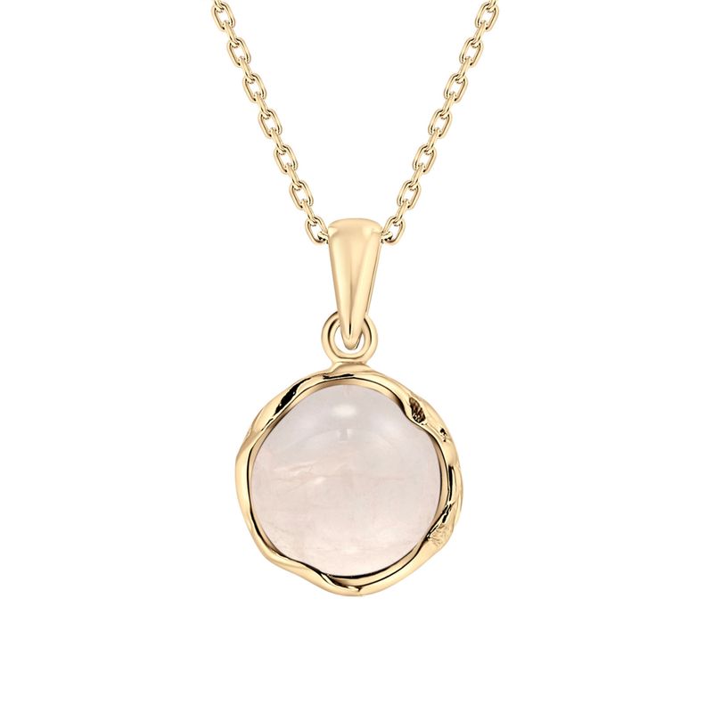 שרשרת כסף מצופה זהב רוזקוורץ