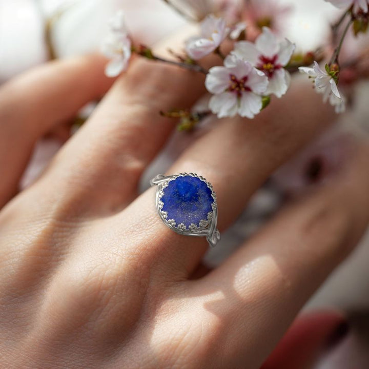 טבעת מתכווננת כסף – לאפיס