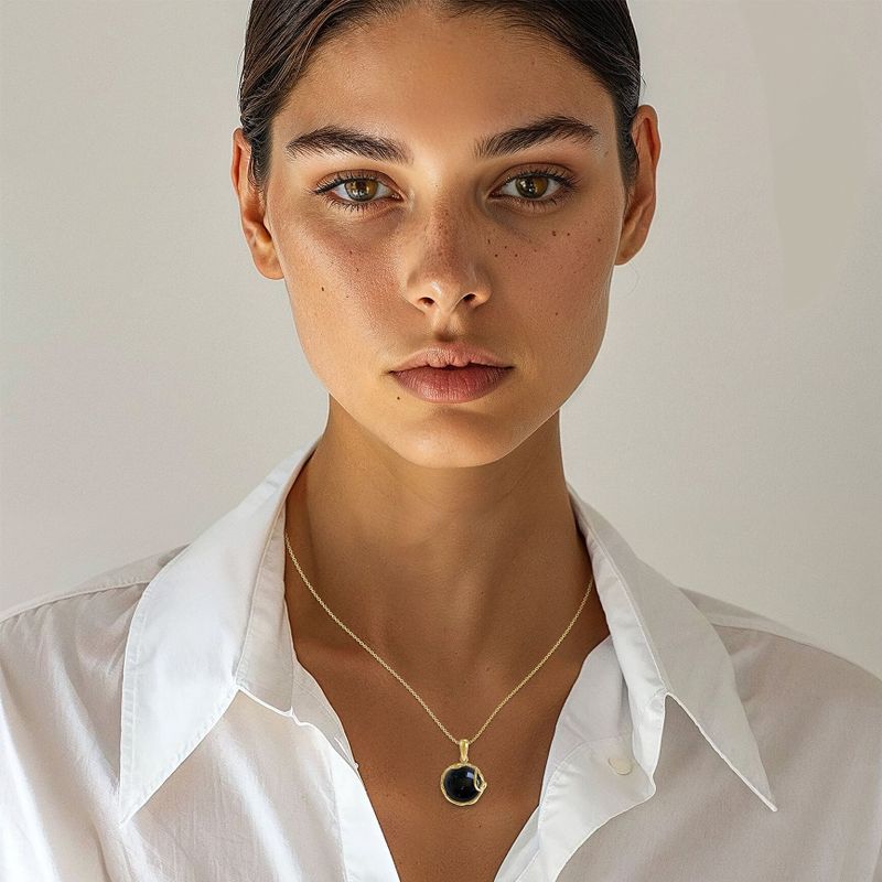 תליון ציפוי זהב אוניקס