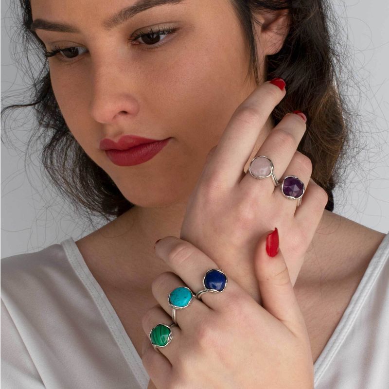 טבעת כסף 925 פתוחה עגולה מלאכית