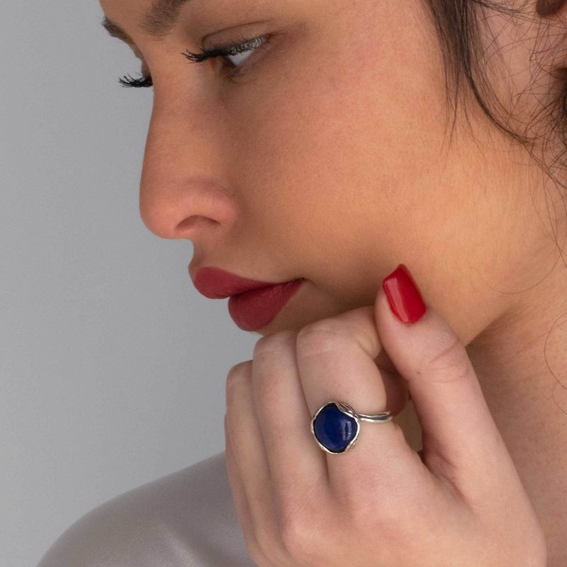 טבעת כסף 925 פתוחה עגולה לאפיס