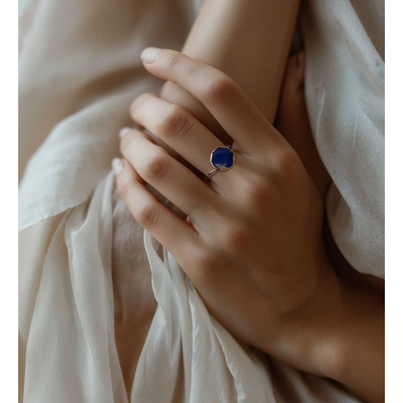 טבעת כסף 925 פתוחה עגולה לאפיס