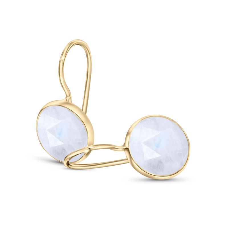 עגילי זהב תלויים – מונסטון טבעי