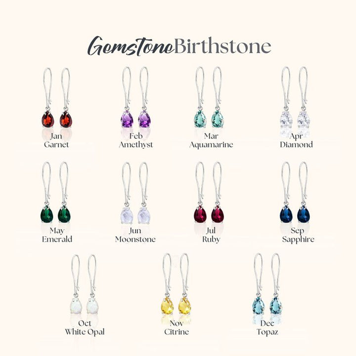 עגילי כסף תלויים – אמטיסט סגול