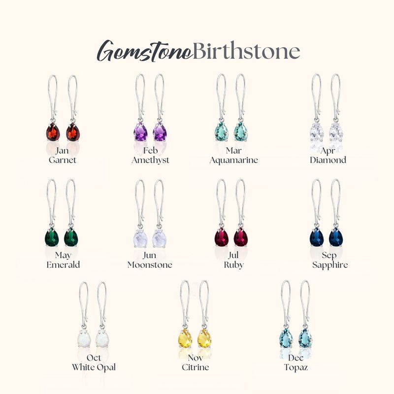 עגילי כסף תלויים – סיטרין צהוב