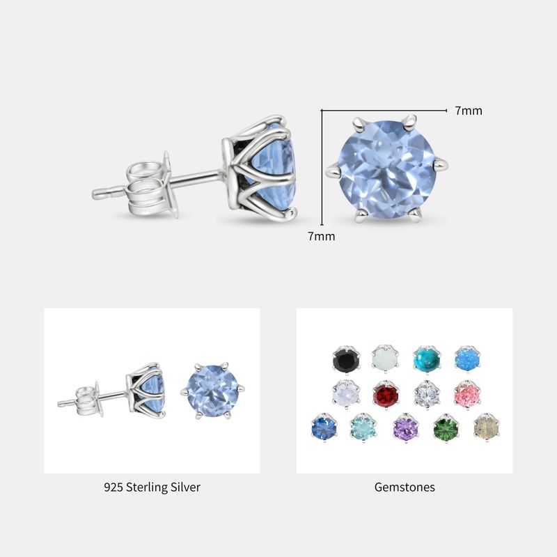 עגילי כסף אמיתי 925 צמודים טופז