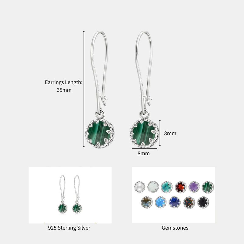 עגילי כתר תלויים כסף 925 מלאכית