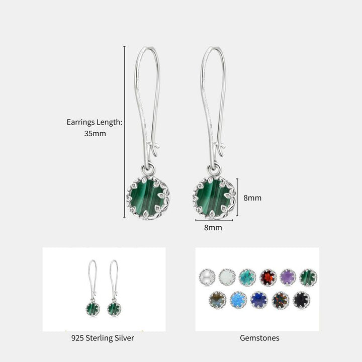 עגילי כתר תלויים כסף 925 מלאכית