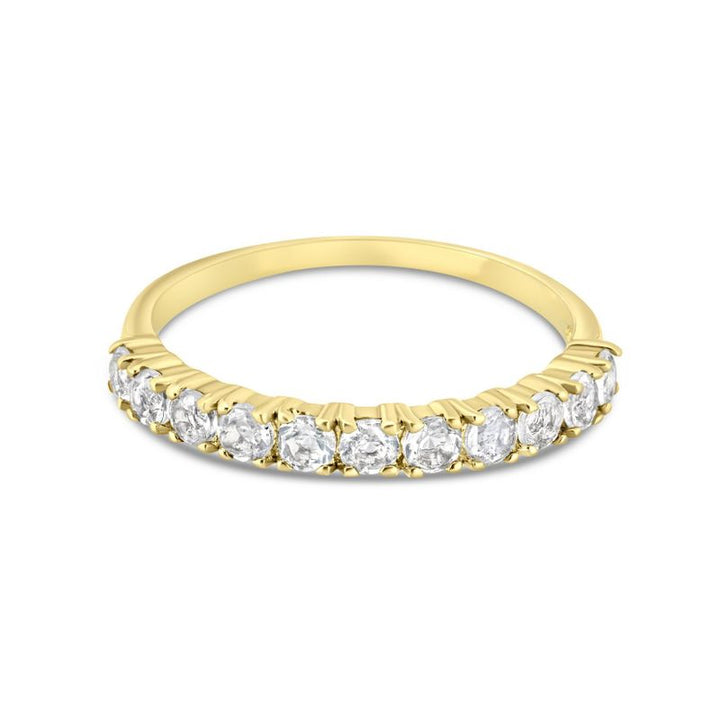 טבעת אנגריה זהב 14K זירקון לבן
