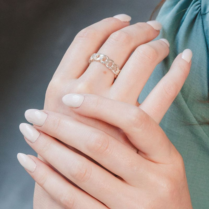 טבעת לורי מתכווננת כסף