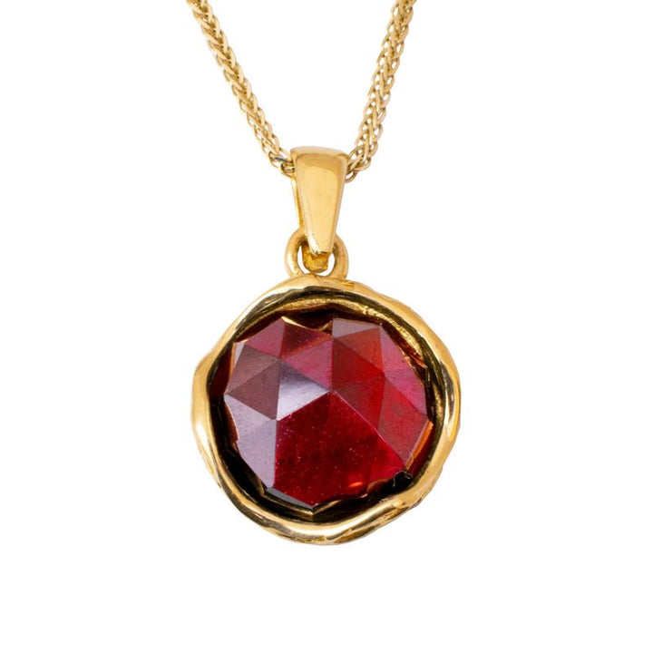 תליון מעוטר זהב 14 קראט גארנט