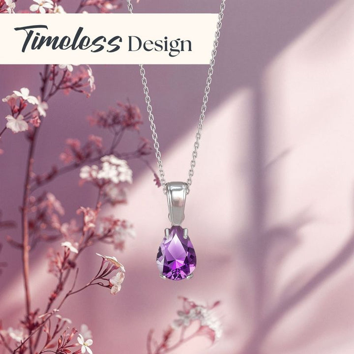 תליון אמטיסט מלאכותי עם הקדשה אישית