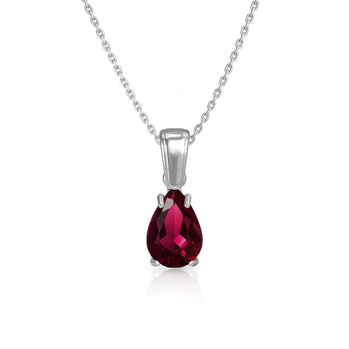 תליון רובי מלאכותי עם הקדשה אישית