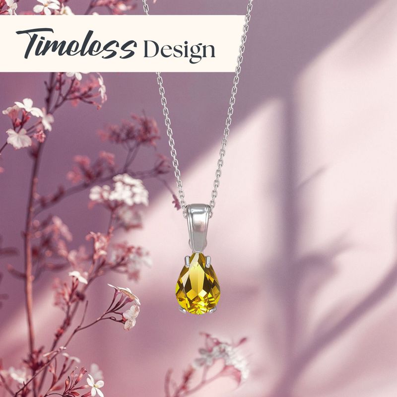 תליון סיטרין מלאכותי עם הקדשה אישית