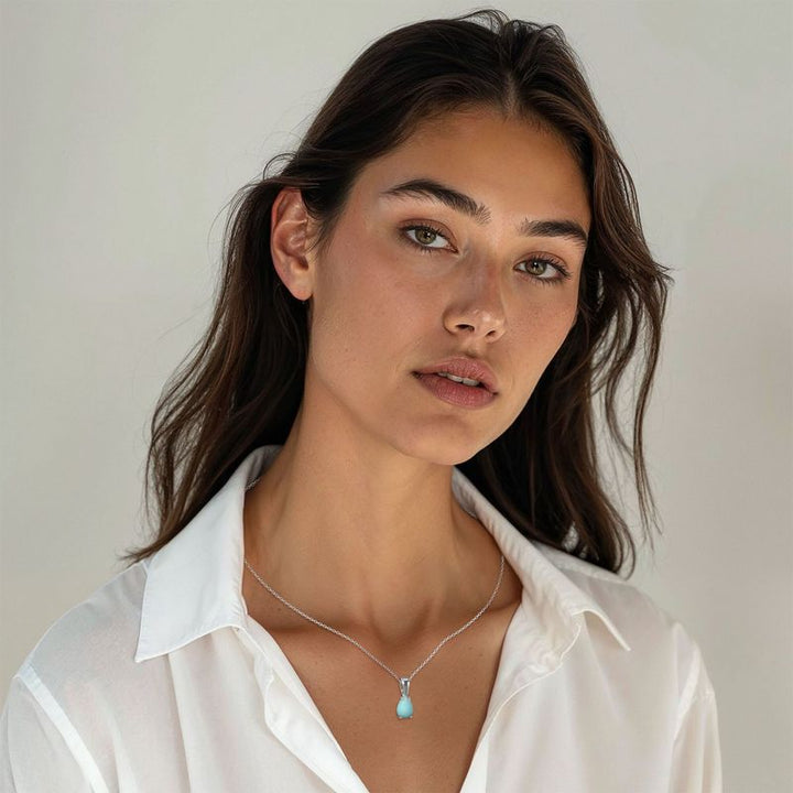 תליון טורקיז מלאכותי עם הקדשה אישית