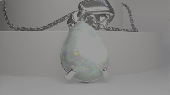 תליון טיפה קלאסי כסף אמיתי מונסטון