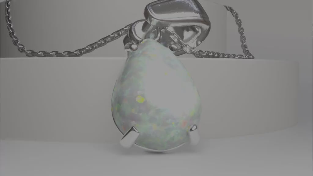 תליון כסף אמיתי 925 אוניקס טיפה