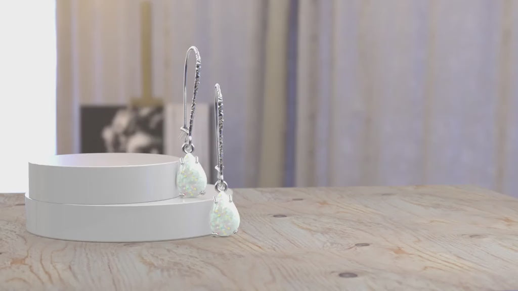 עגילי כסף תלויים – אמטיסט סגול