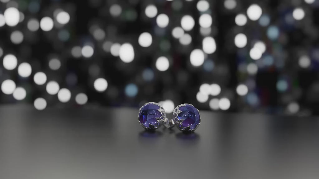 עגילי כסף צמודים – סיטרין