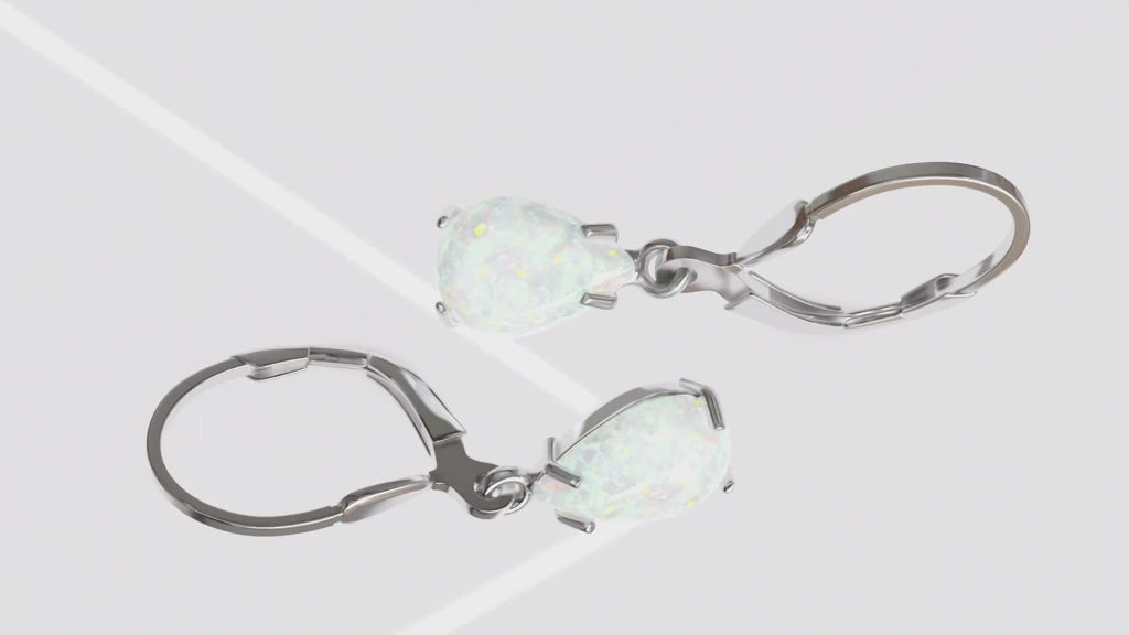 עגילי כסף אמיתי לברבק טיפה בשיבוץ זרקון