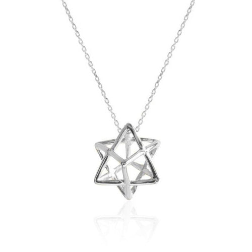 Серебряное ожерелье «Меркаба»